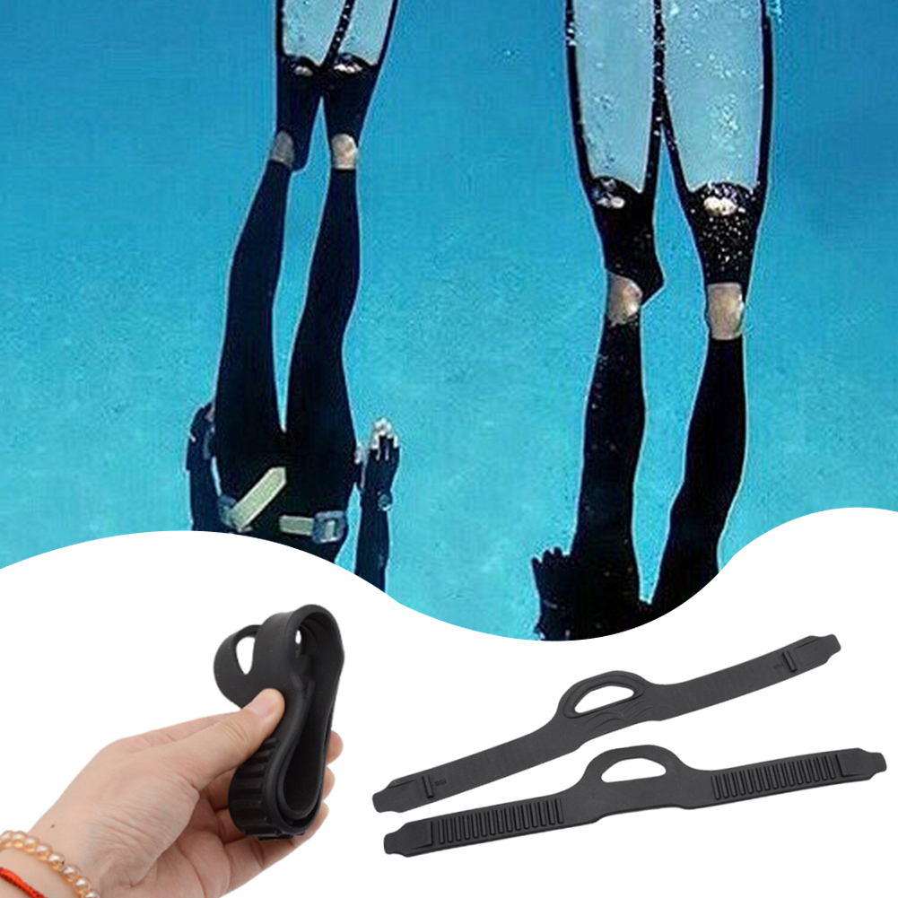 1Pair Diving Fin Strap with Qu - Flippers Swimming 评论和价格
