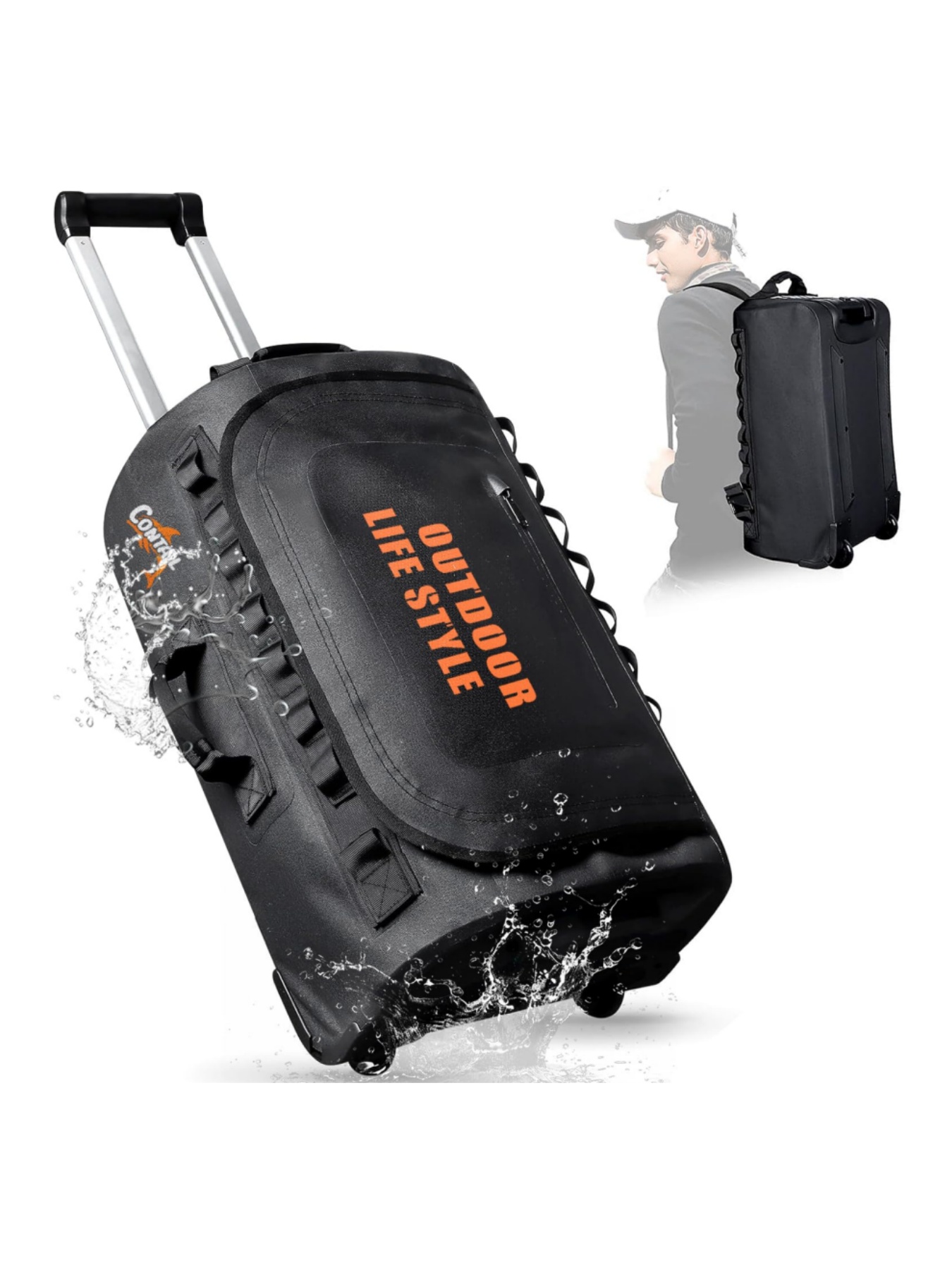 48/95 Liter Wheeled Diving Bag - Snorkeling Gear 评论和价格