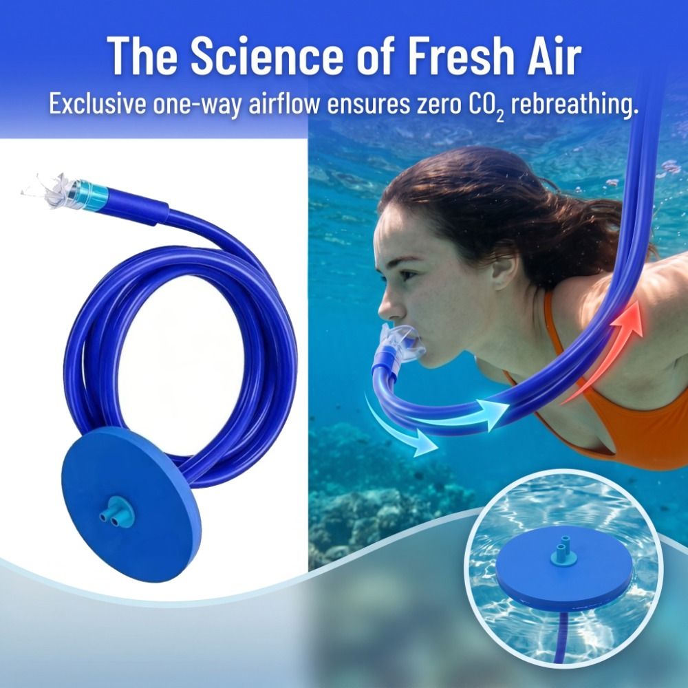 Double Tubes Full Dry Respirat - Snorkeling Gear 评论和价格