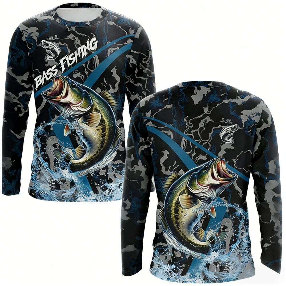 Mens Fishing Shirt Long Sleeve - Rash Guard 评论和价格