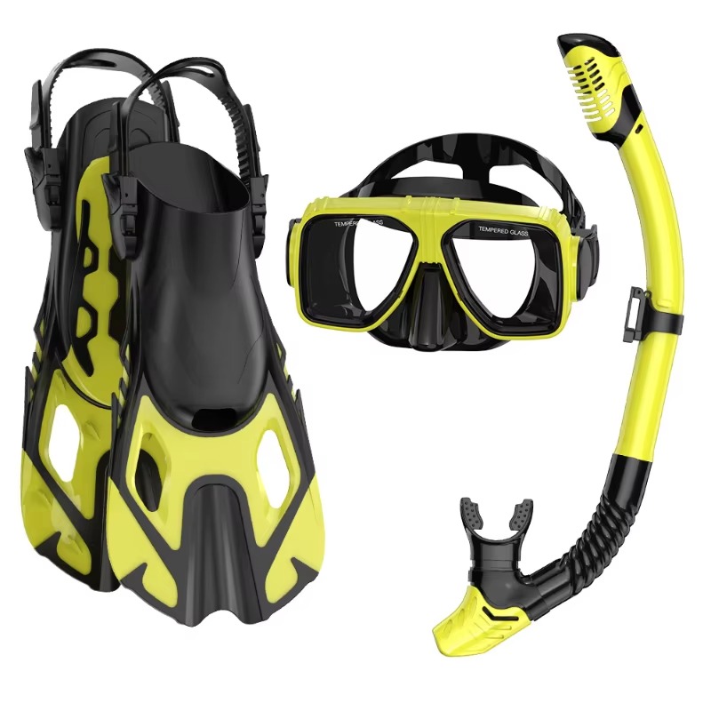 Professional 3-Piece Snorkel D - Swim Fins 评论和价格