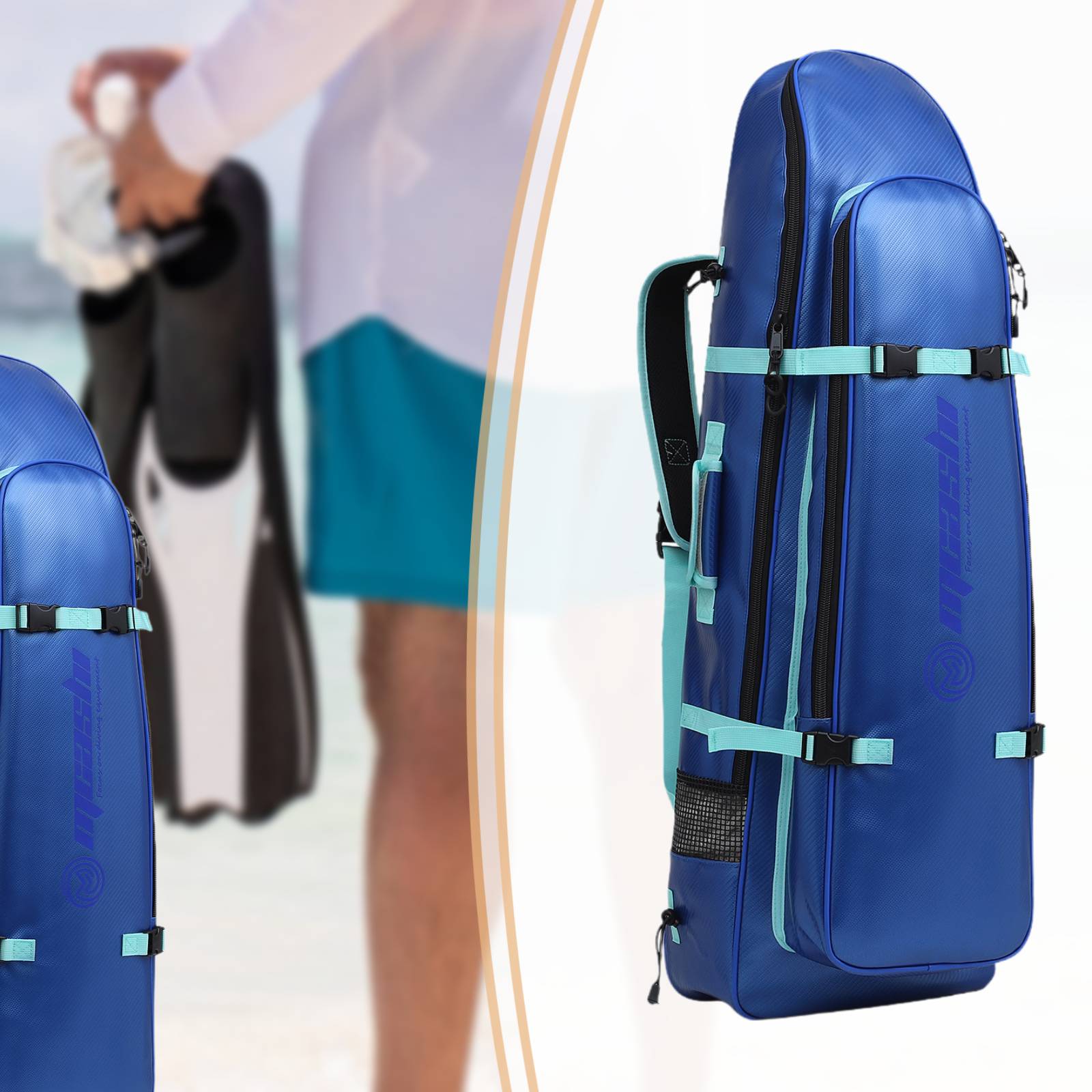 Long Fins Bag Portable Scuba D - Swim Fins 评论和价格