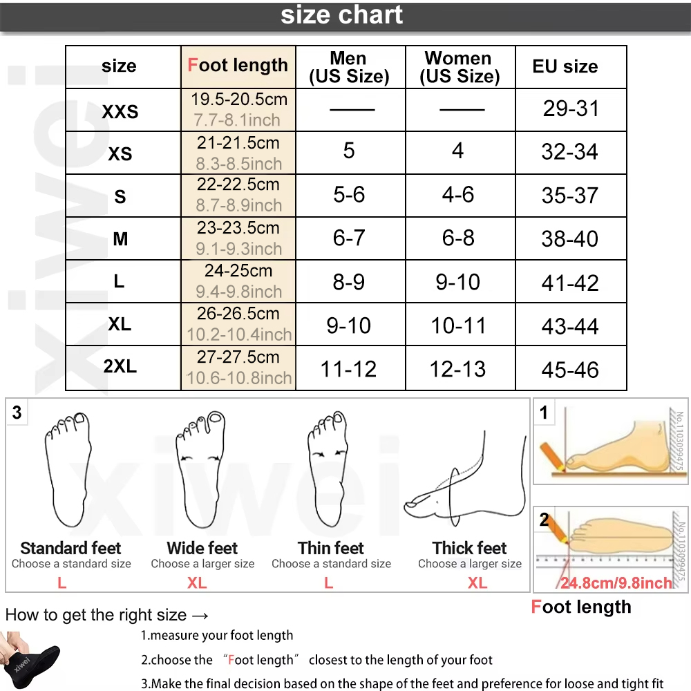 5mm Neoprene Socks 3mm Wetsuit - Swim Fins 评论和价格